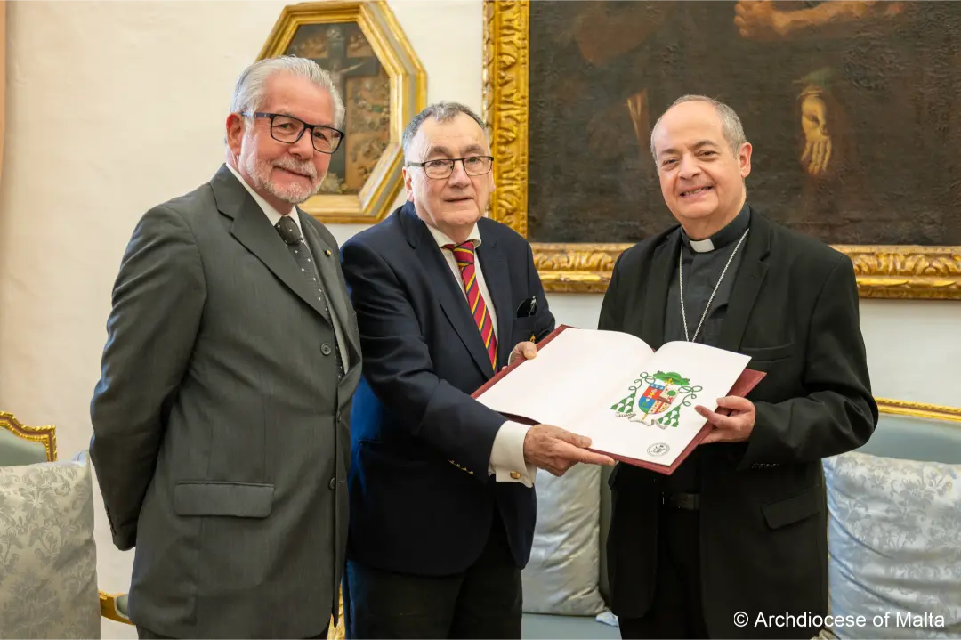 Read more about the article Presentation to Auxiliary Bishop of Malta (25/04/24)